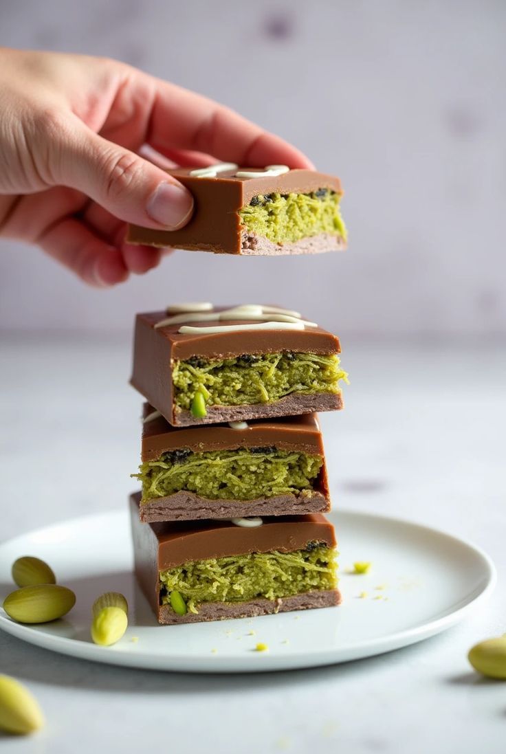 hazelnut kunafa mini-chocolate bar